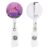 Pink Sea Creatures Flowers Sturdy Badge Reel, ID Badge Holder Clip