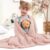 Pink Weighted Blanket Kids 7lbs, 40″x60″, Cooling Heavy Throw Blanket for 60-90lbs, Microfiber Soft Thick Big Blankets Weighted Comforter Breathable Gift