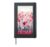 Pink Winter Leaves Modern Watercolor Abstract Art Hardcover Journal, Black