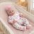 Pinky Reborn 16inch 40cm Meadow Girls Doll Can Open Mouth Silicone Full Body Anatomically Correct Realistic Full Solid Silicone Newborn Dolls Gift for Kids Age 3+