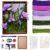 Pipe Cleaner Craft Kit, 600 Pcs Chenille Stems with Complete DIY Floral Craft Supplies, Hot Glue Gun, Picture Frame, Wrapping Paper for Family Fun, Creative Art Projects, Holiday and Room Decoration