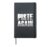 Piste Again Runway Skiing Skies Nature Sporty Ski Sporty Hardcover Journal, Black