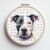 Pit Bull Cross Stitch Kits for Beginners Adults,11 CT Patterns Dimensions Embroidery Kits Arts Craft Kits, Home Decor 13.7 x 13.7in,35x35cm（26318）-2A