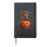 Pitbull Halloween Dog Lover Jack O Lantern Face Pumpkin Hardcover Journal, Black