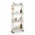 Pixeneks Slim Rolling Storage Cart with Shelves and Hooks, Mobile Organizer for Bathroom, Kitchen, Bedroom – Space-Saving Multi-Tier Shelf Unit, Four Layers