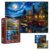 Pixlora Puzzles for Adults 1000 Pieces, 2 Pack Unique 1000 Piece Lake and Night View Jigsaw Puzzles, Premium Scenic Landscape Puzzles & Nature Theme for Challenging Game Night