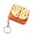 Pizza Decompression Push Button Keychain, PVC Stress Relief Bag Pendant