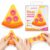 Pizza Squishy Slow Rising Squeeze Toy, Soft Food Shaped Sensory Fidget Stress Ball for Hand Exercise Desk Decor Party Favor Birthday Gift, Novelty Gift for Adults Daily Use