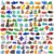 pkaoakyo 200 PCS Mini 3D Printed Animals Bulk, Articulated Animal Figurines Set, Flexible Fidget Toys, Desk Pets for Kids Party Favors, Classroom Rewards and Goodie Bag Stuffers