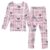 Plaaee Pajamas Bear Reading Books 2 Pieces Pjs Sleepwear Clothes Long sleeve Sets Underwear 7-8Y