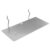 PLAFOPE Heavy Duty Pegboard Shelf Quick Setup and Stable Support Structure with Metal Brackets Hooks, Iron Material with Antislip Grooves Wall Organizer for Garage and Workshop Tool