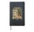 Plant Dad Level 60 Retro Shield Crest 60th Birthday Gift Hardcover Journal, Black