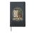 Plant Dad Level 80 Vintage Shield Crest 80th Birthday Gift Hardcover Journal, Black