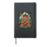 Plant Garden Stillness Happy Bear Flowers Jungle Hardcover Journal, Black