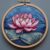 Plant Water Lily Cross Stitch Kits for Beginners Adults,11 CT Patterns Dimensions Embroidery Kits Arts Craft Kits, Home Decor 13.7 x 13.7in,35x35cm（3 A