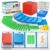Plastic Base Ten Blocks 143 pcs Base 10 Math Manipulatives for Kids