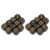 Plastic Black DICE Educational Toy for Board Games Parties (Rounded Angle)