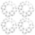 Plastic Clothing Size Dividers 40Pcs 5Set Closet Wardrobe Organization