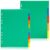 Plastic Dividers, 2sets 10Pcs/Set Plastic Binder Tabs Multicolor Index Dividers