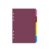 Plastic Dividers, 4Set 5pcs/Set A5 Loose Leaf Spiral Binder Index