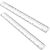 Plastic Ruler, 12 Inch Clear Plastic Ruler, Centimeter, Millimeter and Inches, Pack of 2
