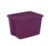 Plastic Storage Tote Box with Lid, 18 Gallon, Magenta