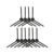 PLAUTWRD Replacement Side Brush HEPA Filter Mop Cloth Fit SSAKS ARW-C100 Robot Vacuum Cleaner(Set 10)