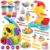PLAY 2 in 1 Color Dough Kitchen Creations Set, Ice Cream & Noodle Maker