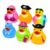 Playbees Light Up Bath Toys for Toddlers, 6 Color-Changing Rubber Ducks