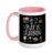 Play Is Learning Early Childhood Education Toddler Kids Ceramic Mug, Pink/White, 15oz
