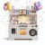 Play Kitchen for Kids, Wooden Kitchen Playset with Complete Play Areas, Pretend Cooking Set with Sink, Stove, Microwave, Toy Coffee Station & Storage for Kids Ages 3+