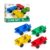 Playmags Magnetic Car Set (4 Pieces) – Strong Magnet Car Bases for Magnetic Tiles, STEM Building Toy Accessories for Kids, Compatible with Magnetic Blocks, Durable Wheels