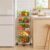 PlayNeew 5-Tier Rotating Storage Shelf, Rolling Utility Cart