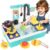 Play Sink with Running Water, Play Kitchen Toys Sink for Kids 3-7 Years Old, Electrical Dishwasher, Color Changing Kitchen Accessories, Dishes Games, Gifts for Toddlers 3-5