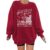 playtravel Anti Social Book Club Sweatshirt Women Teacher Book Sweatshirts Graphic Oversized Funny Pullover Hoodie(Wine red,L)