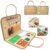 Playzio SensiGO — Premium Felt Busy Board for Toddlers | Aesthetic Earth-Toned 3-in-1 Sensory Toy | Montessori Foldable Travel Activity Board with Unique Wooden Duck Maze, Alphabet & Numbers