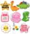 Plifal 8 Pcs Pediatric Badge Toppers & Interchangeable Badge Reel