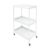 PLITEDDE 3 Tier Rolling Utility Cart with Locking Wheels White