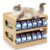 PLITTPETTS Bamboo Can Organizer for Pantry, 2 Tier Canned Cat Food Organizer for Kitchen Counter, Cat Food Storage Holds up to 36 Cans, Can Rack Organizer for Human and Pet Food Cans, FIFO Design