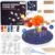 Pllieay Solar System Model Kit, Includes Foam Cylinder, Mixed Sized Foam Balls, Planetary Track Sticker and Bamboo Sticks for Kids School Science Projects