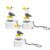 PLMOKN Seagull Mine Keychain,Button with Sound Rechargeable Keyboard Clicker Fidget Toys Stress Relief Noise Maker Animal Keycaps Funny Gifts,3PCS