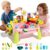 Ploomi 2026 Upgraded Water Table for Toddlers 1-3 – Outdoor Toys for Kids Ages 4-8 with Pump, Summer Outside Sensory Activity Pool Toys, Kitchen Play Sink Toy with Running Water, Fishing Toy, Pink