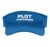 Plot Thickener Fun Book Fair Book Lover Joke Sport Sun Visor, Adult, One Size, Royal Blue