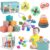 Plunack 6 in 1 Montessori Baby Toys for 6-12 Months — Stacking Blocks & Rings, Pull String, Suction Cup Spinner, Matching Eggs Shape Sorter & Sensory Bin, Infant Developmental Gift Set