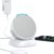 PlusAcc Stand for Pop with USB-C and USB-A Charging Ports, Table Holder Base Station for Charge Cellphones and Earbuds, Non-Slip Base (White)