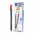 Plus Office – 10 Fine Point Markers 0.4 mm, Ideal for Writing, Painting and Drawing, School Pens with Fine Point, Water-Based Coloured Ink (Red)