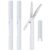 Plus Pen Style Compact Twiggy Scissors with Cover, 3-Pack White