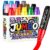 Pmbqifay 15 Colors Jumbo Markers, 15mm Thick Wide Tip Poster Markers Jumbo, Jumbo Acrylic Paint Markers for Poster, Banner Painting Supplie, Rock Painting,Car Markers, Glass, Window, Ceramic ﻿
