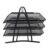 PMFNVXUW 3 Tier Stackable Desktop Document Letter Tray Organizer, Mail and Paper Sorter,Black