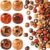 Pndeyo 100pcs Round Vintage Wooden Spacer Beads with Large Hole, 10mm